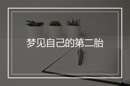 梦见自己的第二胎