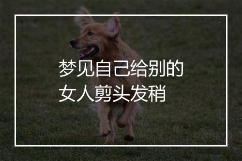 梦见自己给别的女人剪头发稍