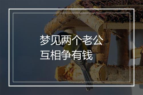 梦见两个老公互相争有钱