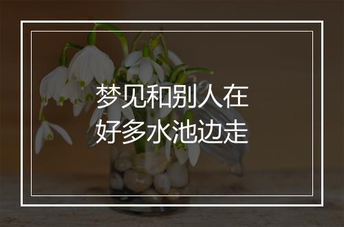 梦见和别人在好多水池边走