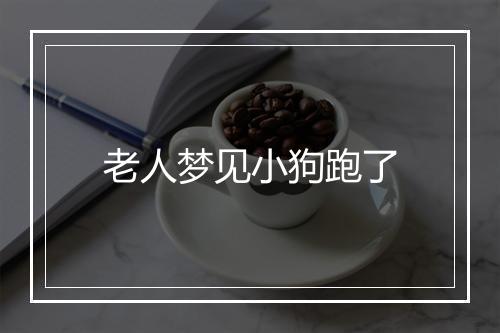 老人梦见小狗跑了