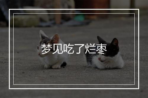 梦见吃了烂枣