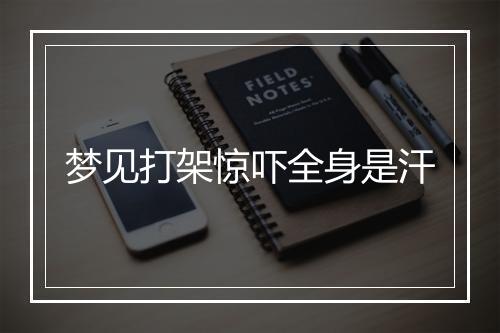 梦见打架惊吓全身是汗