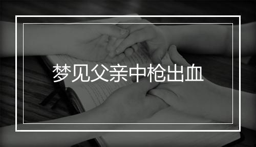 梦见父亲中枪出血