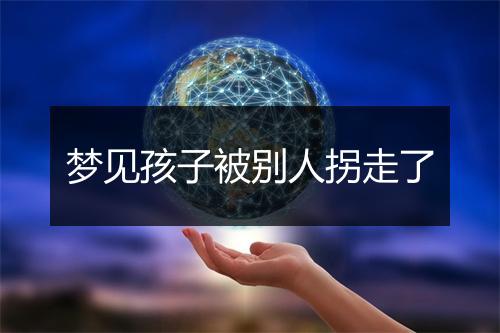 梦见孩子被别人拐走了