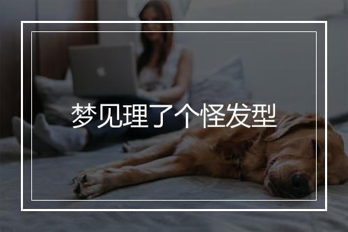 梦见理了个怪发型