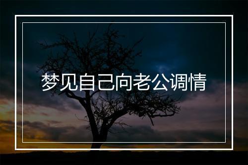 梦见自己向老公调情