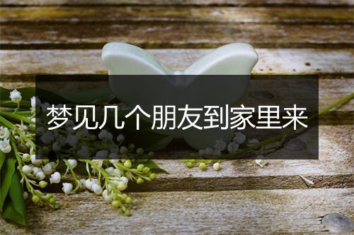 梦见几个朋友到家里来