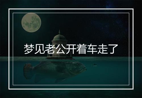 梦见老公开着车走了