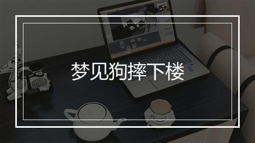 梦见狗摔下楼