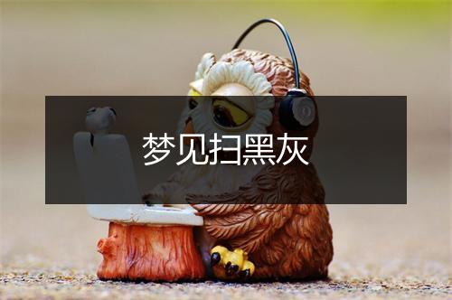 梦见扫黑灰