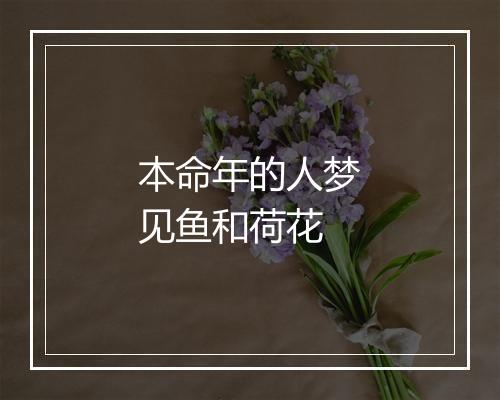 本命年的人梦见鱼和荷花