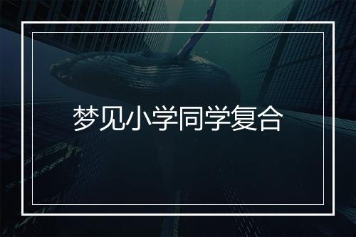 梦见小学同学复合