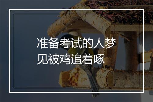 准备考试的人梦见被鸡追着啄