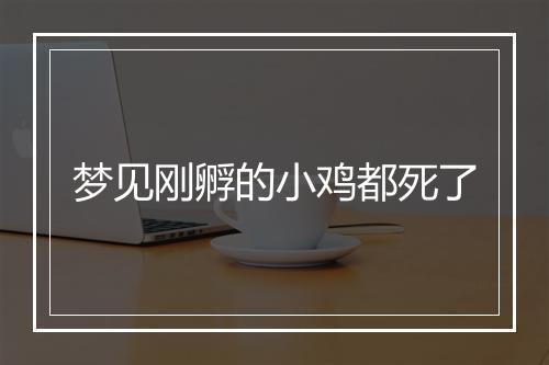 梦见刚孵的小鸡都死了