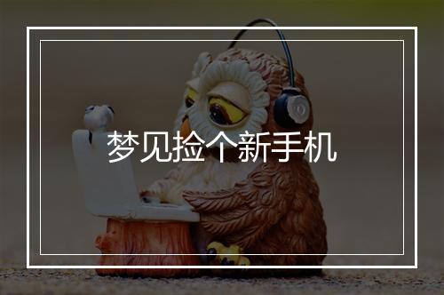 梦见捡个新手机