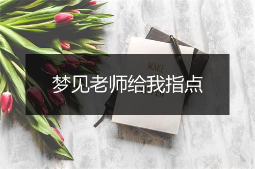 梦见老师给我指点