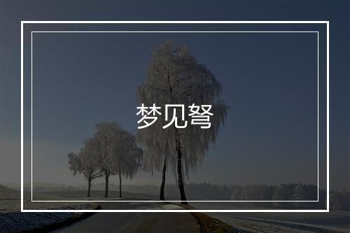 梦见弩