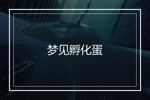 梦见孵化蛋