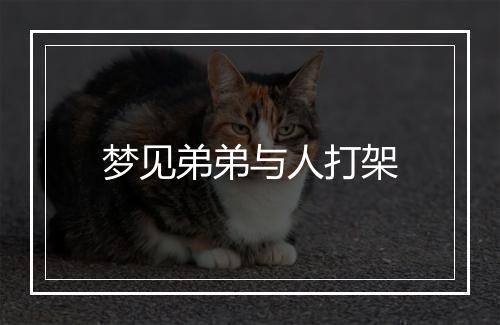 梦见弟弟与人打架