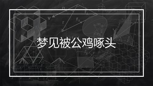 梦见被公鸡啄头