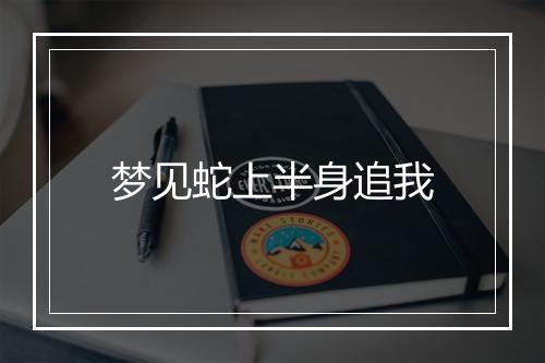 梦见蛇上半身追我