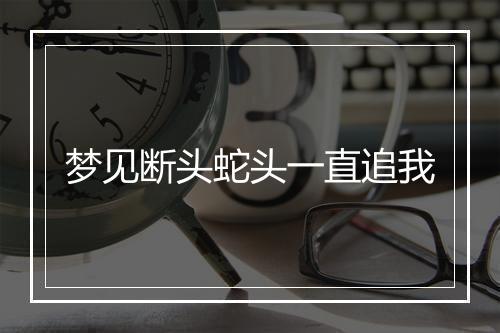 梦见断头蛇头一直追我